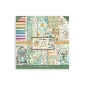 Plakboekpapier 30x30 Daisy Art Stamperia