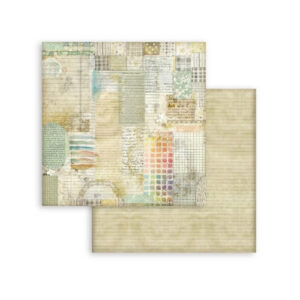 Plakboekpapier 30x30 Daisy Art life Watercolor Pattern Stamperia