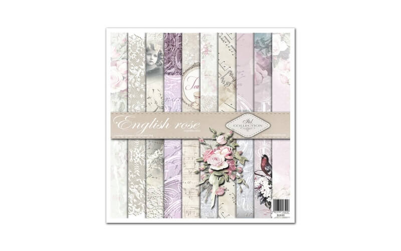 Plakboekpapier 30x30 English Rose Itd Collection