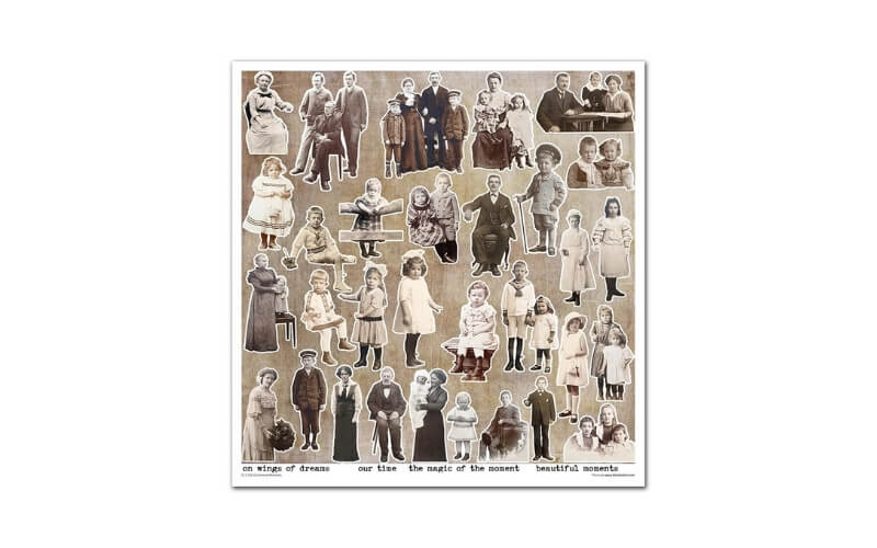 Plakboekpapier 30x30 Ephemeral Moments Itd Collection