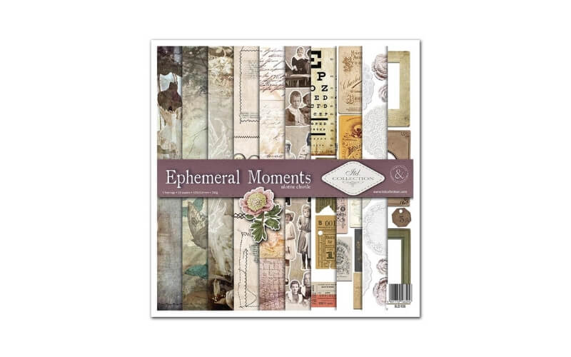 Plakboekpapier 30x30 Ephemeral Moments Itd Collection