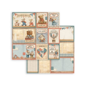 Plakboekpapier 30x30 Family Assorted Cards Stamperia