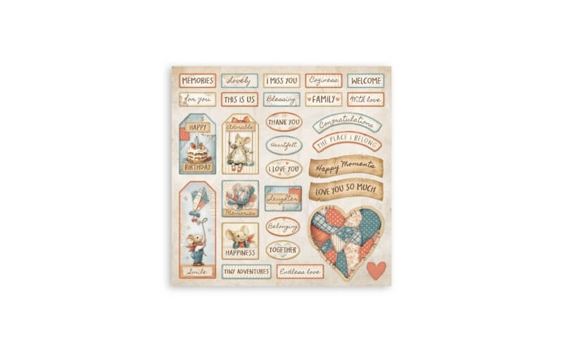 Plakboekpapier 30x30 Family Stamperia