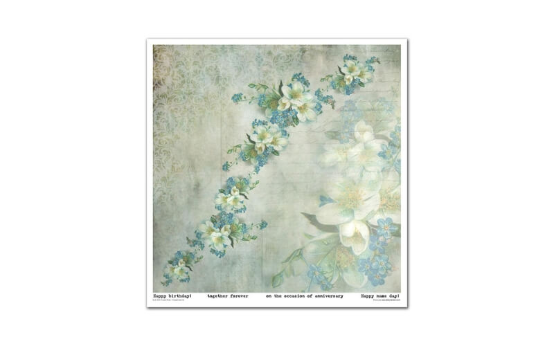 Plakboekpapier 30x30 Flower Post Itd Collection