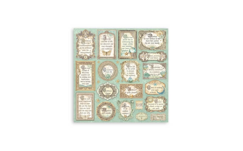 Plakboekpapier 30x30 Fortune Stamperia