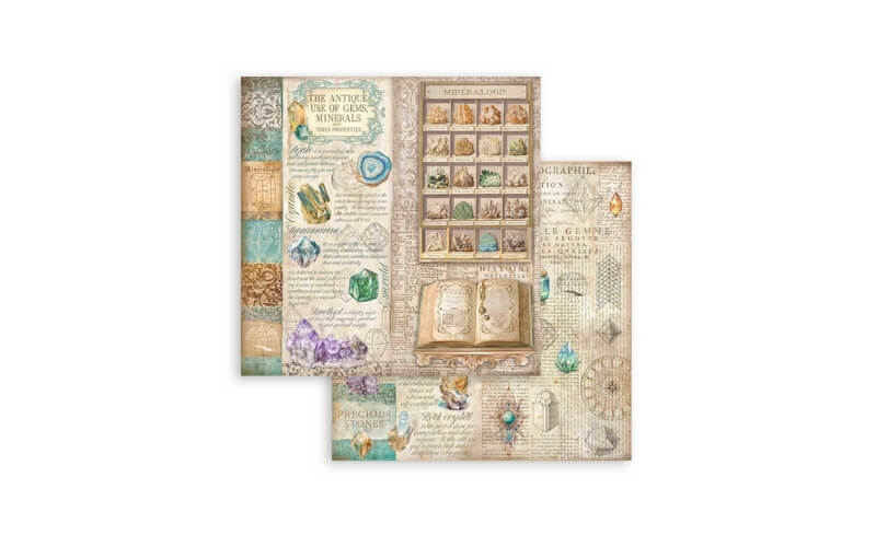 Plakboekpapier 30x30 Fortune Stamperia