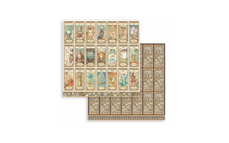 Plakboekpapier 30x30 Fortune Stamperia