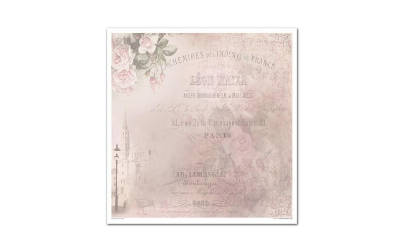 Plakboekpapier 30x30 French Chic Itd Collection