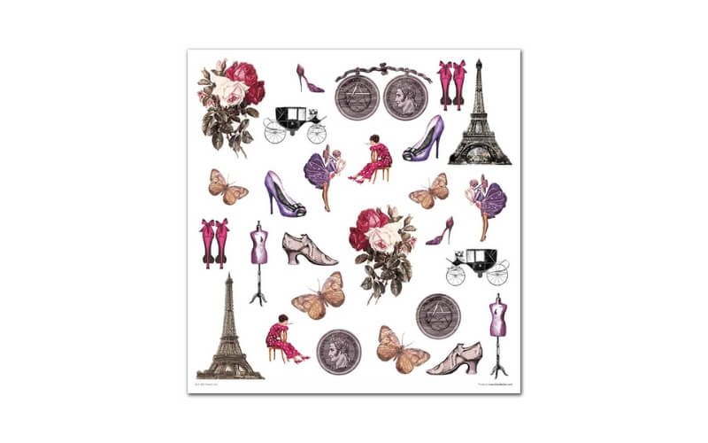 Plakboekpapier 30x30 French Chic Itd Collection