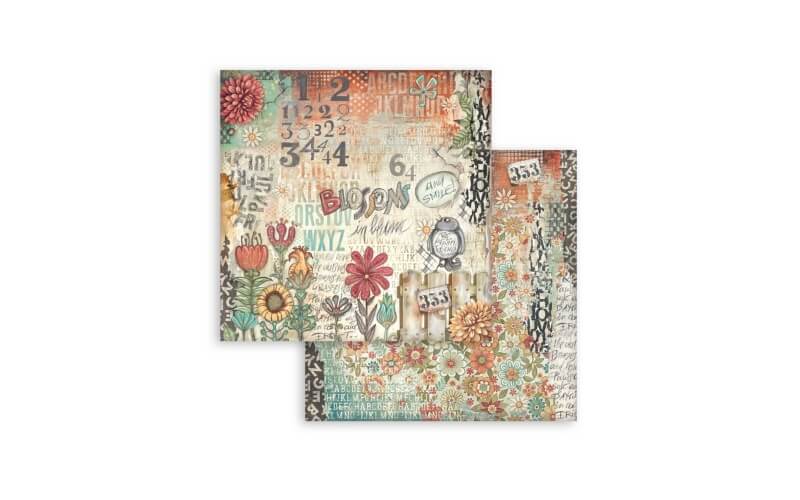 Plakboekpapier 30x30Furry Friends Stamperia