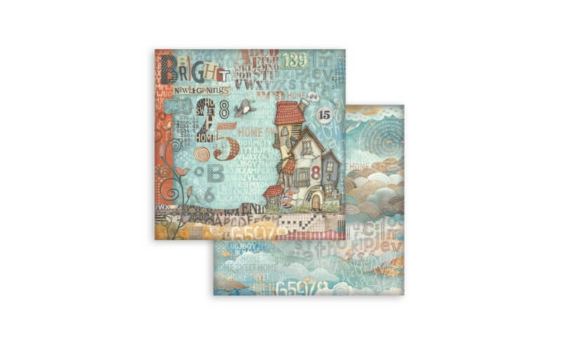 Plakboekpapier 30x30Furry Friends Stamperia