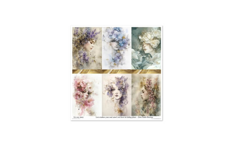 Plakboekpapier 30x30 Garden of Muses Itd Collection