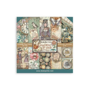 Plakboekpapier 30x30 Gardens of Time Stamperia