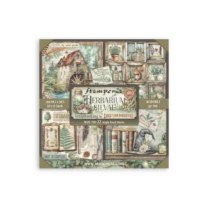Plakboekpapier 30x30 Herbarium Silvae Eenzijdig Stamperia