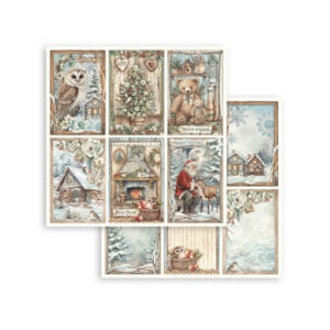 Plakboekpapier 30x30 Het Uilenhuis 6 Kaarten Stamperia