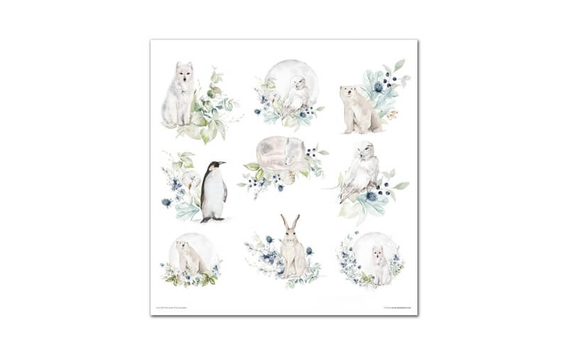 Plakboekpapier 30x30 Ice Porcelain Itd Collection
