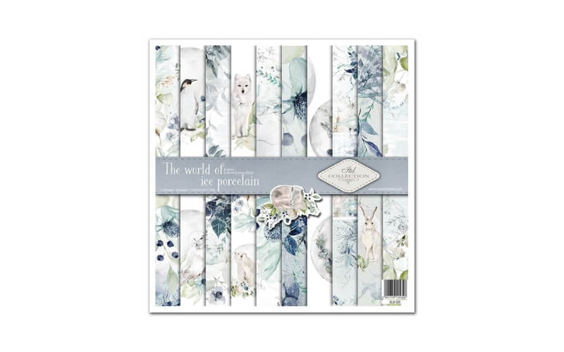 Plakboekpapier 30x30 Ice Porcelain Itd Collection