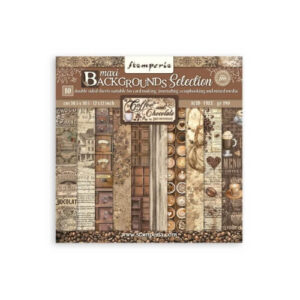 Plakboekpapier 30x30 Koffie & Chocola Achtergronden Stamperia