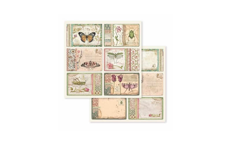 Plakboekpapier 30x30 Lente Stamperia
