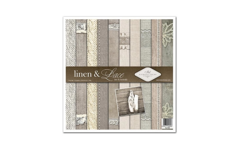 Plakboekpapier 30x30 Linen and Lace Itd Collection