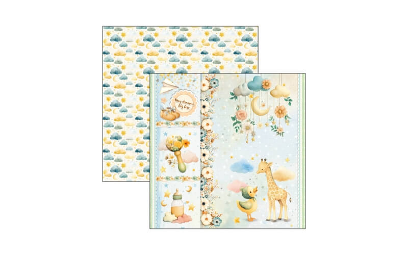 Plakboekpapier 30x30 Lunibloom Ciao Bella