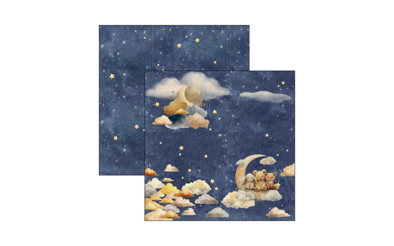 Plakboekpapier 30x30 Lunibloom Ciao Bella