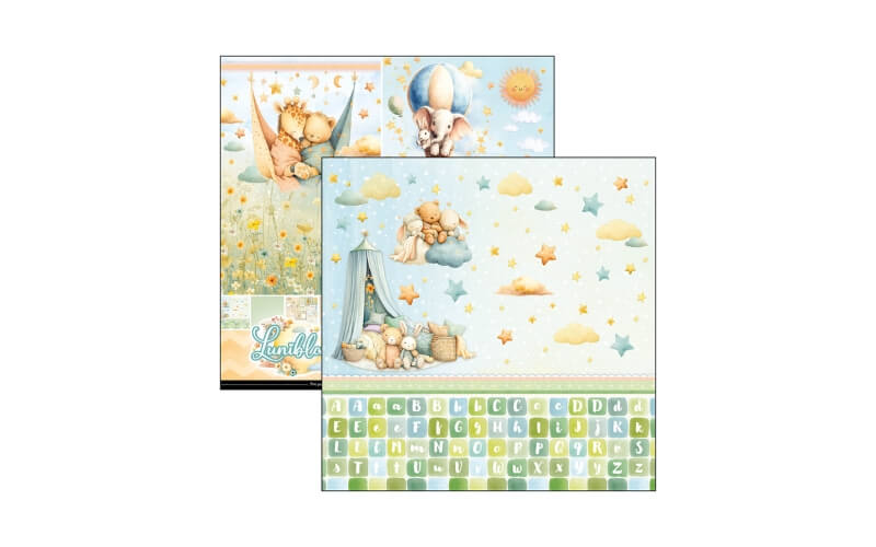 Plakboekpapier 30x30 Lunibloom Patterns Ciao Bella