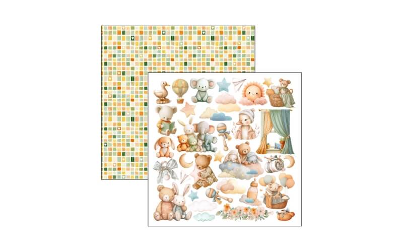 Plakboekpapier 30x30 Lunibloom Patterns Ciao Bella