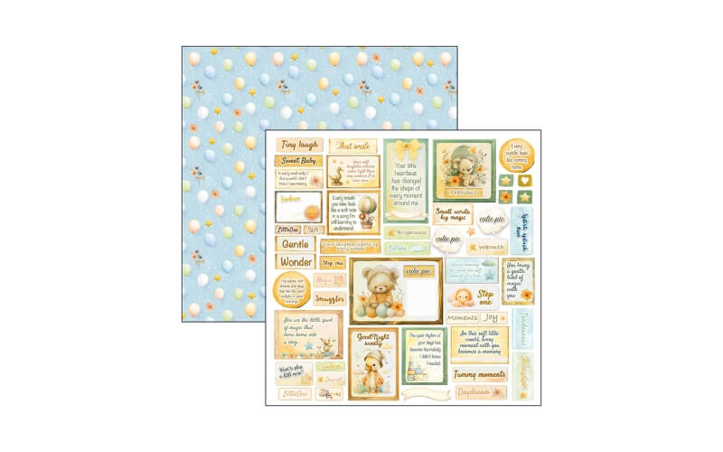 Plakboekpapier 30x30 Lunibloom Patterns Ciao Bella