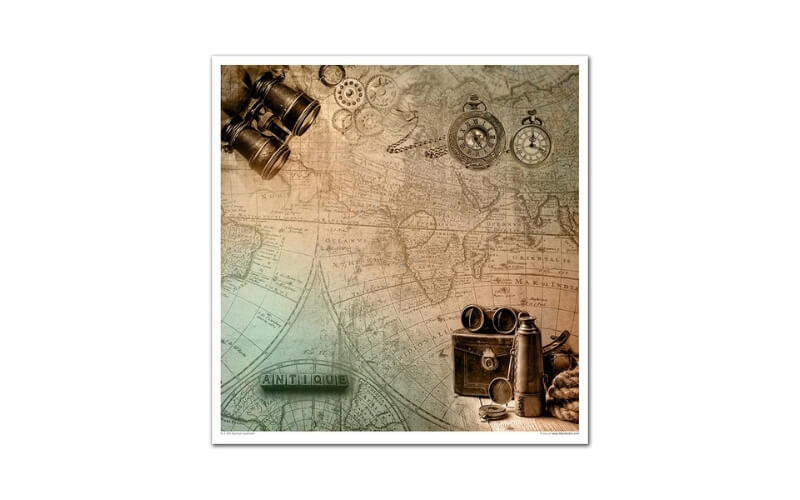Plakboekpapier 30x30 Nautical Expedition Itd Collection