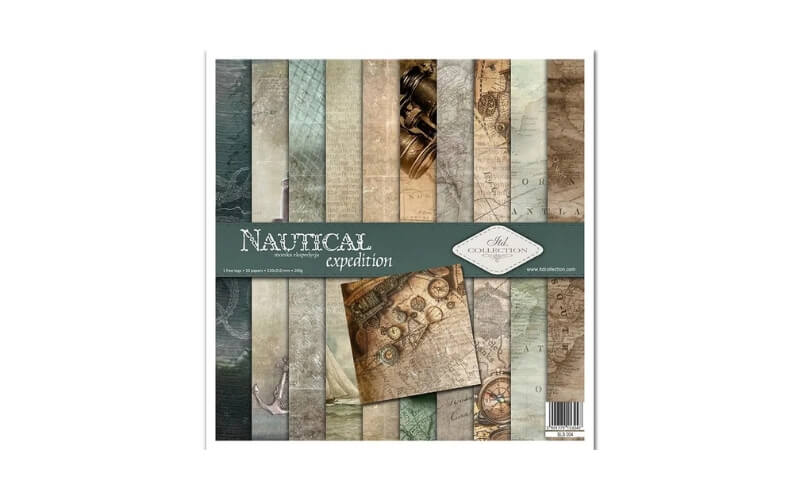 Plakboekpapier 30x30 Nautical Expedition Itd Collection