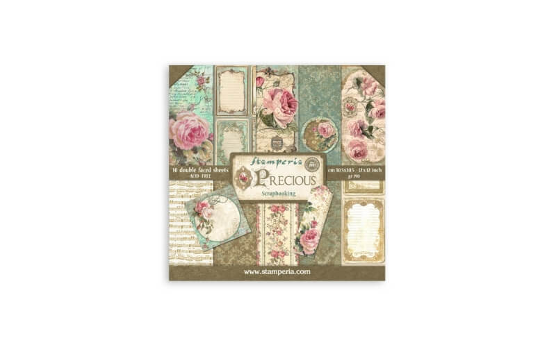 Plakboekpapier 30x30 Precious Stamperia