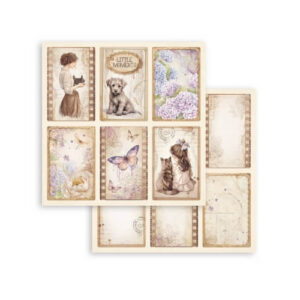 Plakboekpapier 30x30 Quiet Days 6 Kaarten Stamperia