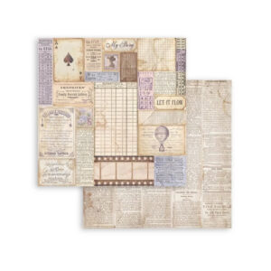 Plakboekpapier 30x30 Quiet Days Mixed Backgrounds Stamperia