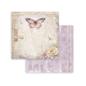Plakboekpapier 30x30 Quiet Days Vlinder Stamperia