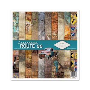 Plakboekpapier 30x30 Route 66 Itd Collection
