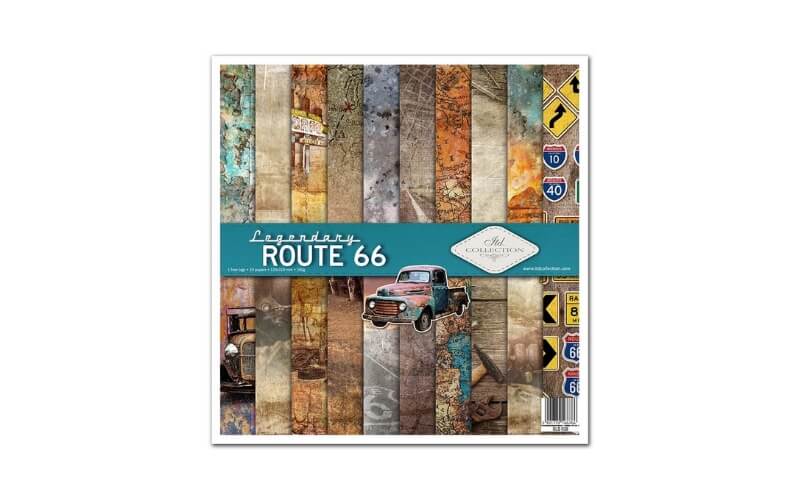 Plakboekpapier 30x30 Route 66 Itd Collection