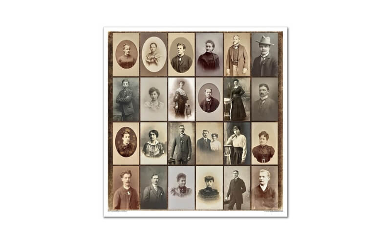 Plakboekpapier 30x30 Secrets Old Diary Itd Collection