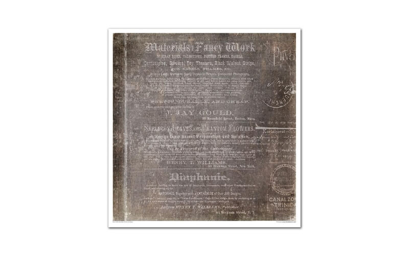 Plakboekpapier 30x30 Secrets Old Diary Itd Collection