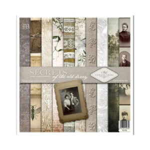 Plakboekpapier 30x30 Secrets Old Diary Itd Collection