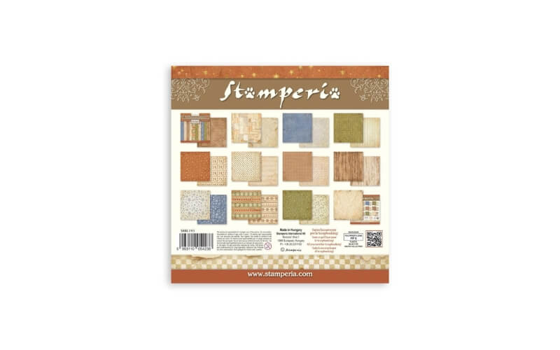 Plakboekpapier 30x30 Silent Night Backgrounds Stamperia