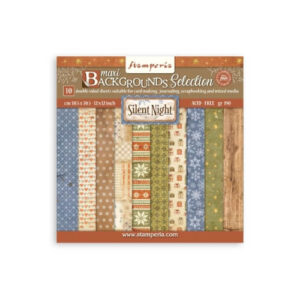 Plakboekpapier 30x30 Silent Night Backgrounds Stamperia