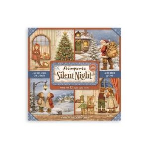 Plakboekpapier 30x30 Silent Night Enkelzijdig Stamperia