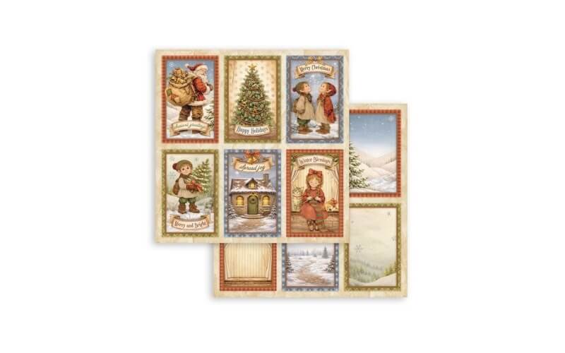 Plakboekpapier 30x30 Silent Night Stamperia