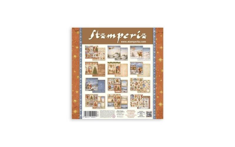 Plakboekpapier 30x30 Silent Night Stamperia