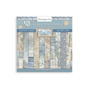 Plakboekpapier 30x30 Silent Sea Achtergronden Stamperia