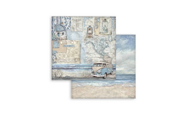 Plakboekpapier 30x30 Silent Sea Stamperia