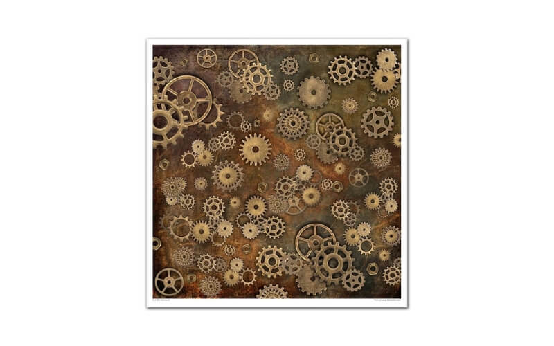 Plakboekpapier 30x30 Steampunk Itd Collection