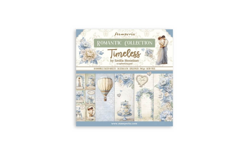 Plakboekpapier 30x30 Timeless Stamperia