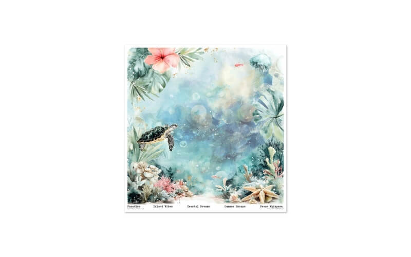 Plakboekpapier 30x30 Tropical Dreams Itd Collection